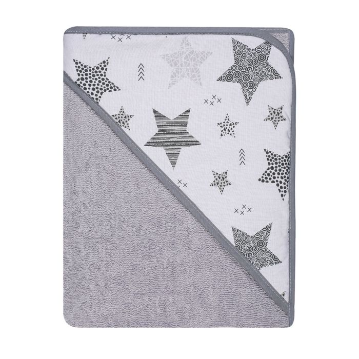 Dvielis ar kapuci "Galaxy" 80x80 cm "frotte" pelēks