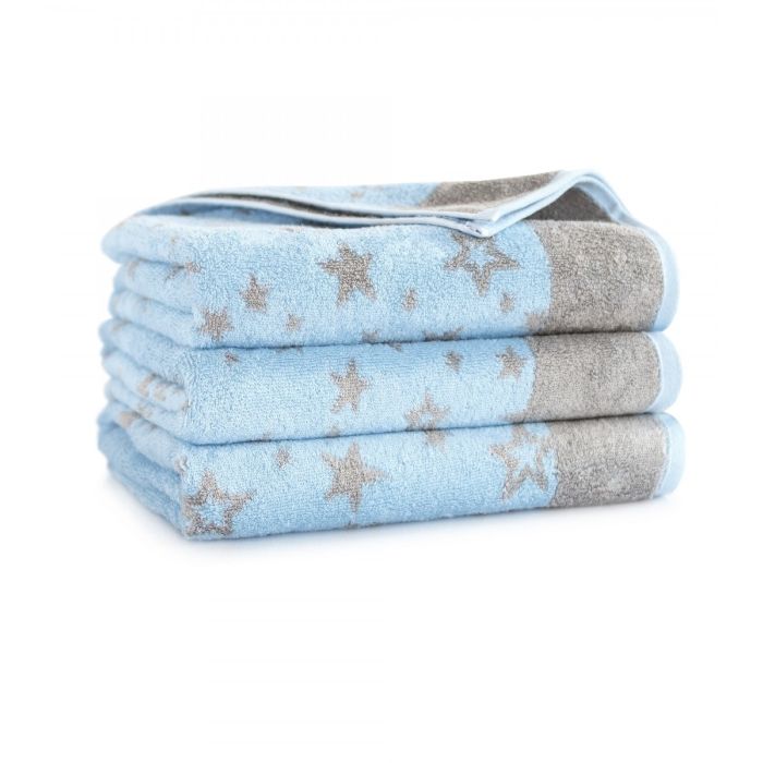 Dvielis (Ēģiptes kokvilnas) "Matas" zils