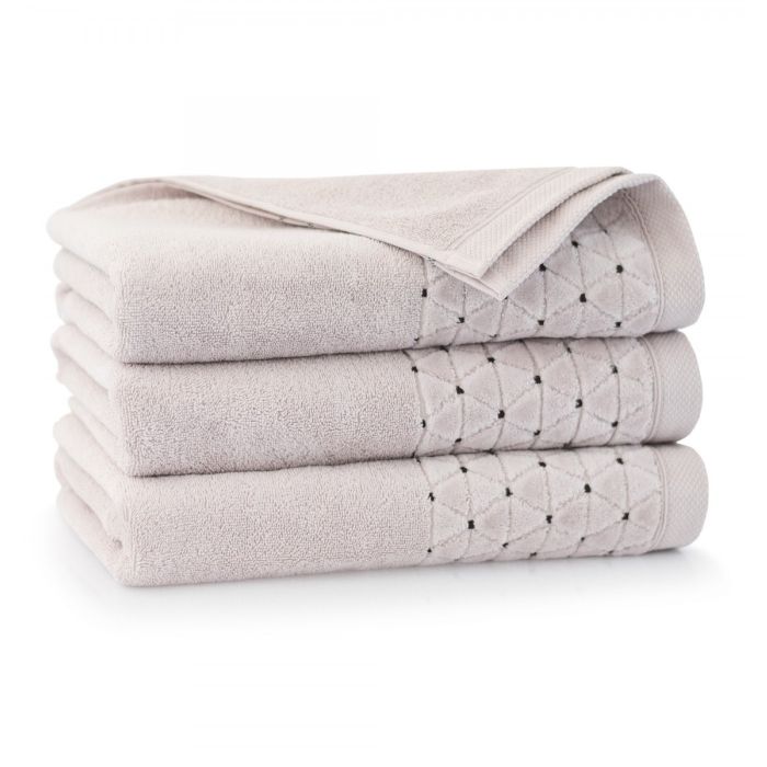 Dvielis (Ēģiptes kokvilnas) "Diamond" 140x70cm bēšs