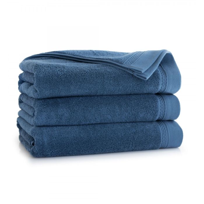 Dvielis (Ēģiptes kokvilnas) "Roma" 140x70cm zils