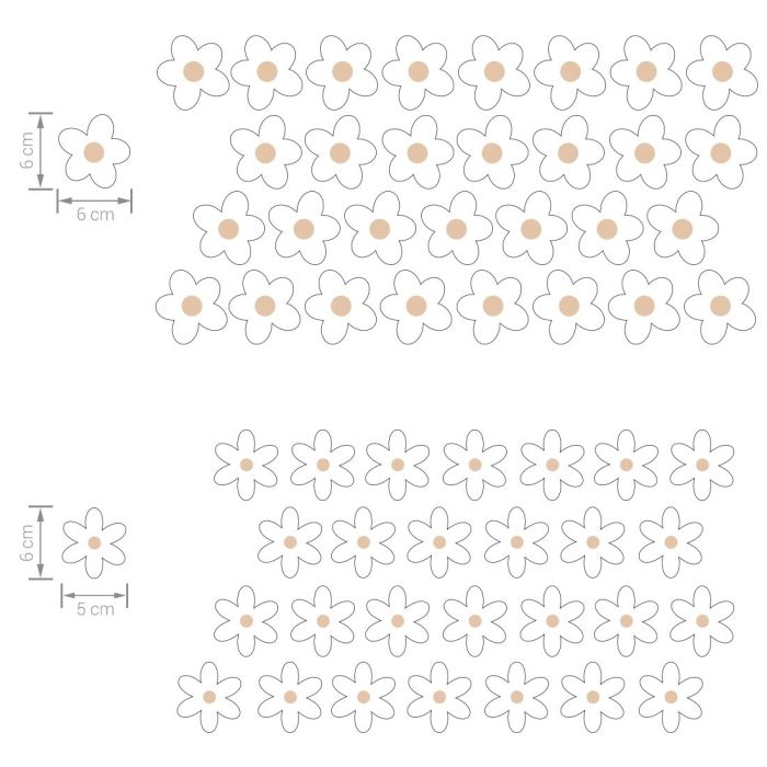 Pastelowe Love lipdukai sienoms ramunės X