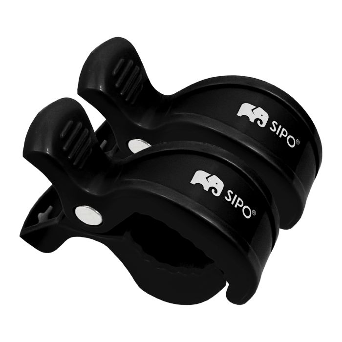 SIPO spaustukai vežimėliams 2vnt juodi SCA-20BL