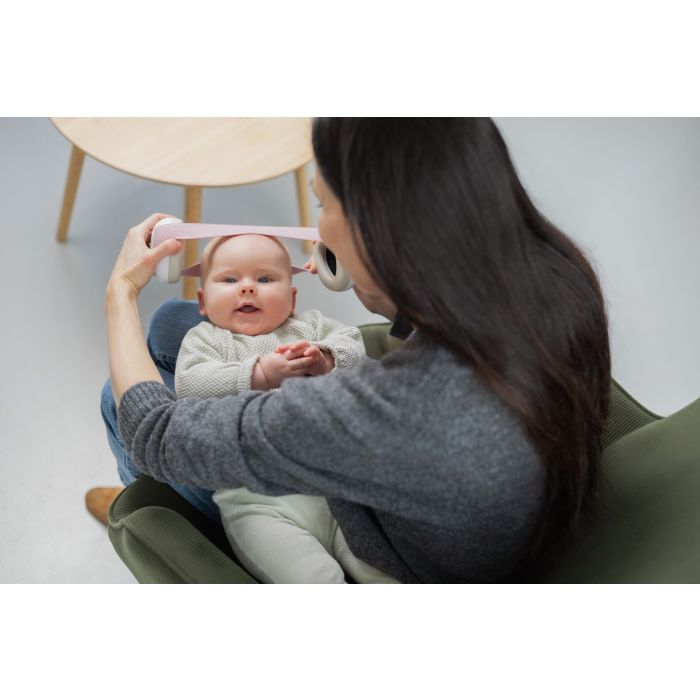 Haspro apsauginės ausinės kūdikiams rožinės BE05G