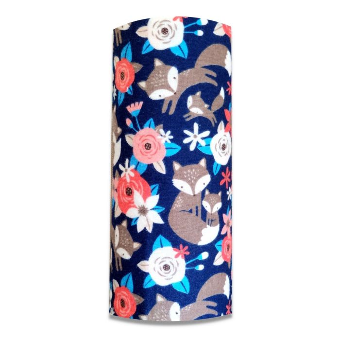 Autiņš flanēļa "Fox" 70x80 cm, ar zīmējumu, 1gb. tumši zils