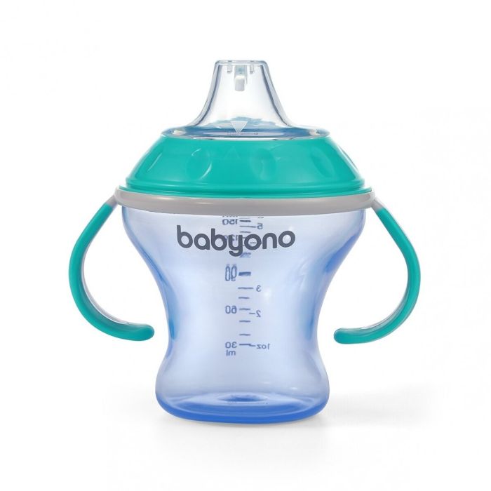 Babyono nepiloša krūzīte ar mīkstu snīpīti  6m+ 180ml 