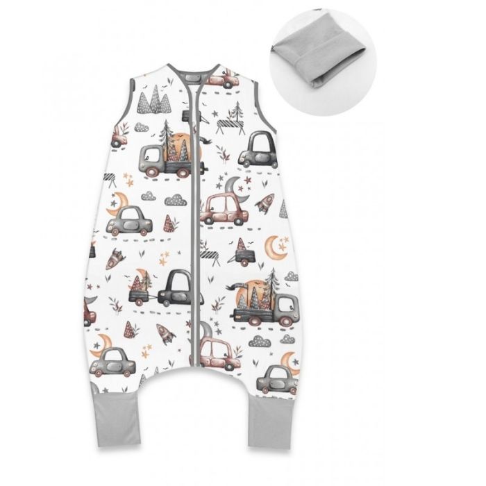 Guļammaiss zīdainim "On road grey" ar kājām 2-2.5 TOG