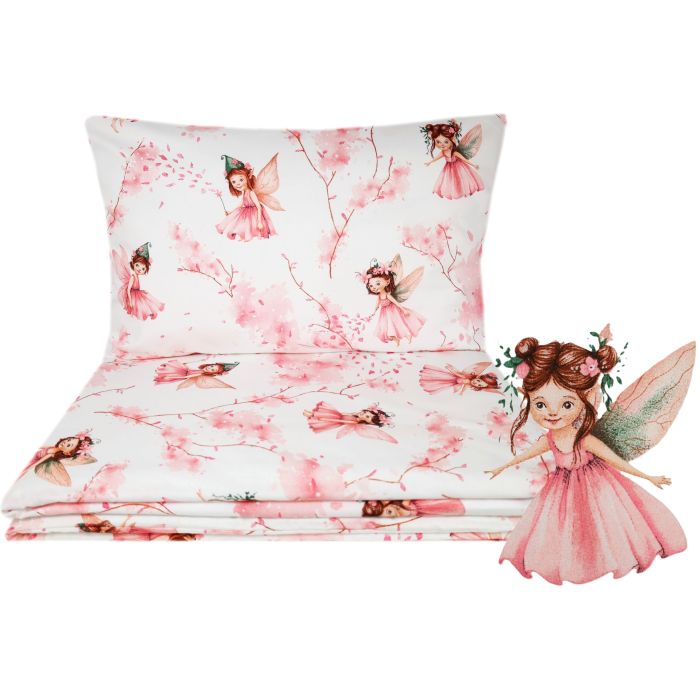 Gultas veļa bērniem 135x100 "Fairies rose"  tiešsaistē par labāku cenu