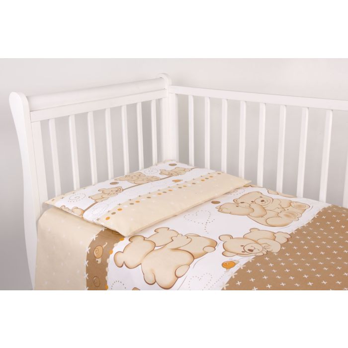 Gultas veļas komplekti 135x100 "Lācīši", bēšs