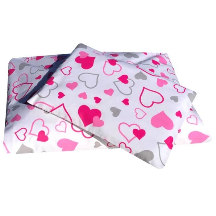 Bērnu gultas veļa šūpulim 80x70cm "Love is" 