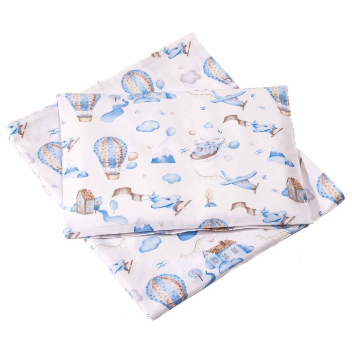 Bērnu gultas veļa šūpulim 80x70cm "Balloons"