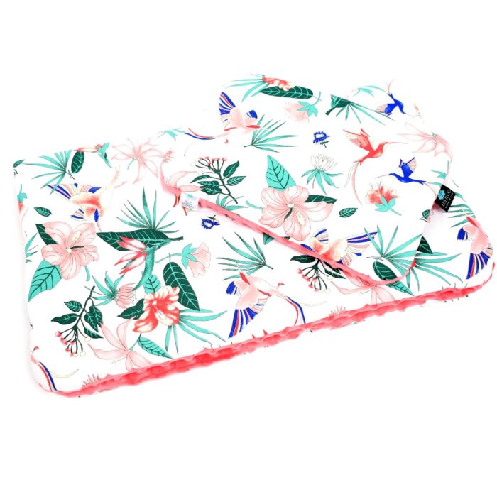 Komplekts ratiņiem "Colibri" sega 100x75cm un spilvens 30x40cm