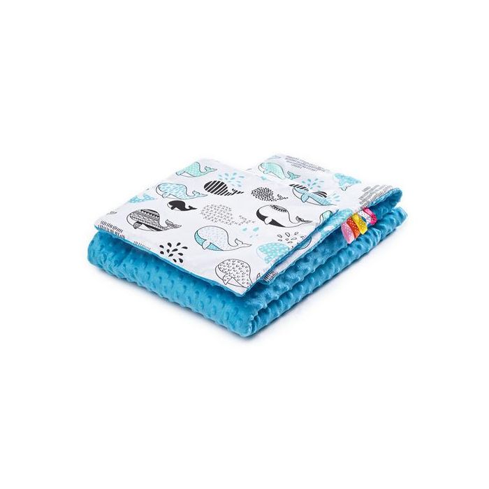 Komplekts "Whale" 100x75cm un spilvens 
