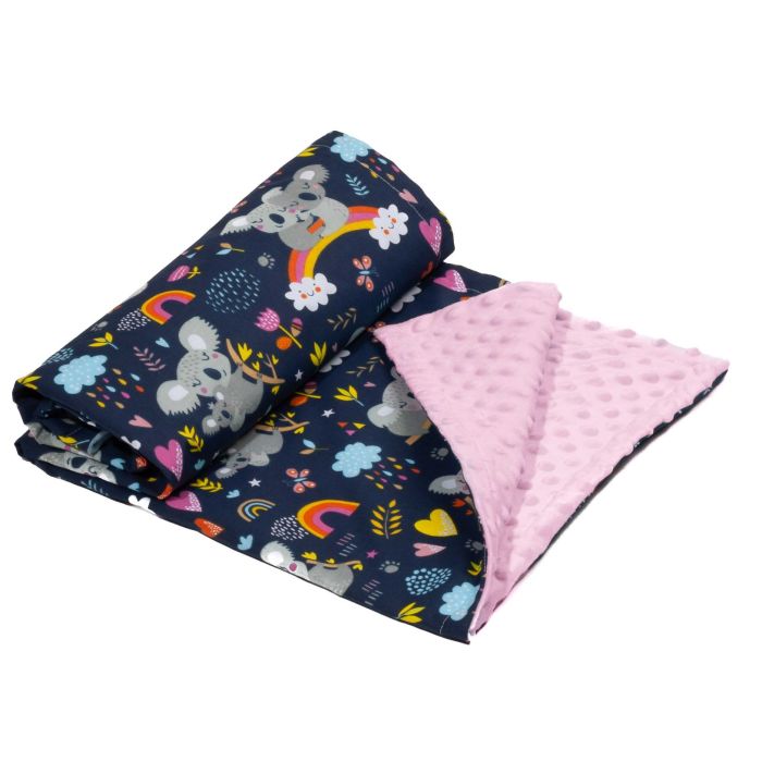 Bērnu pleds "Koala in Love" 100x75cm rozā