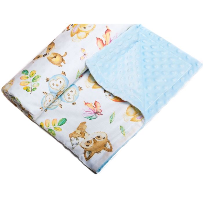 Bērnu pleds 100x75cm "Companions" zils 