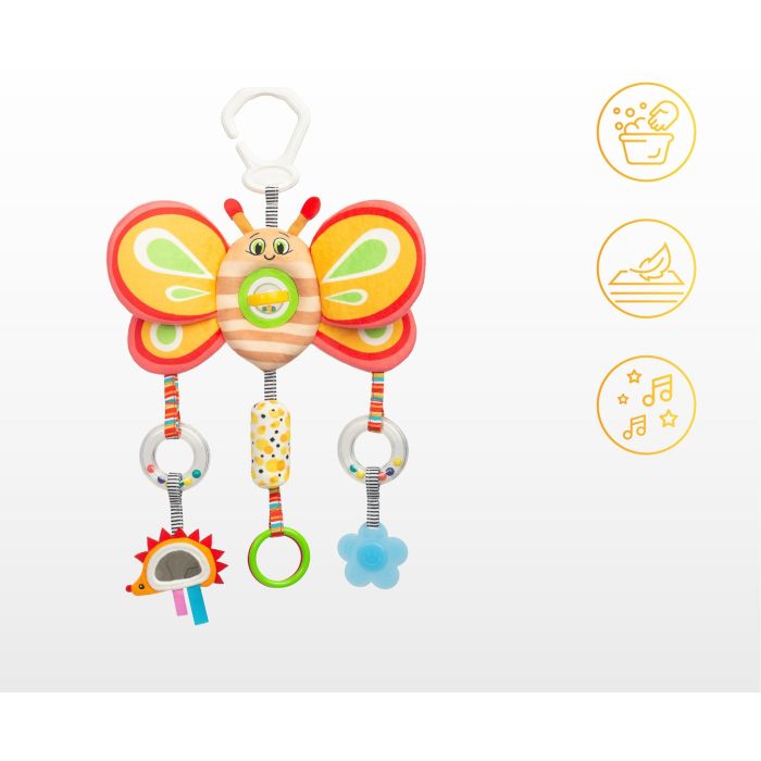 Mīksta izglītojoša rotaļlieta "Butterfly" 