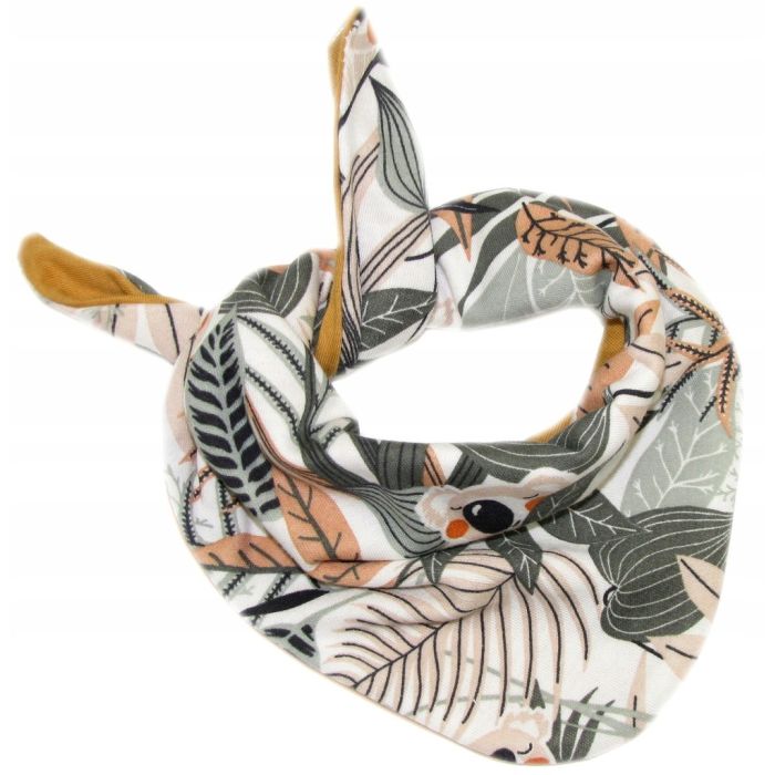 Zīdaiņu cepurīte ar šalli  "Cosy" - tropics brown