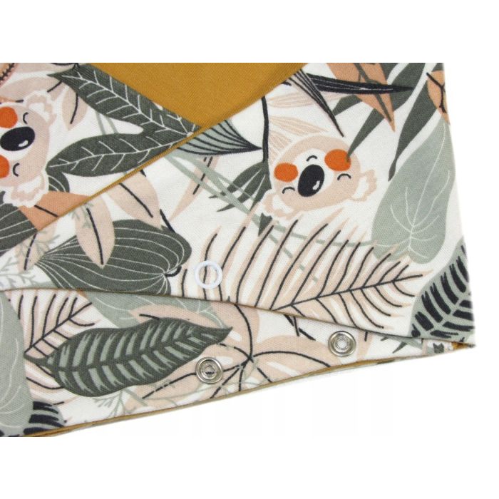 Zīdaiņu cepurīte ar šalli  "Cosy" - tropics brown