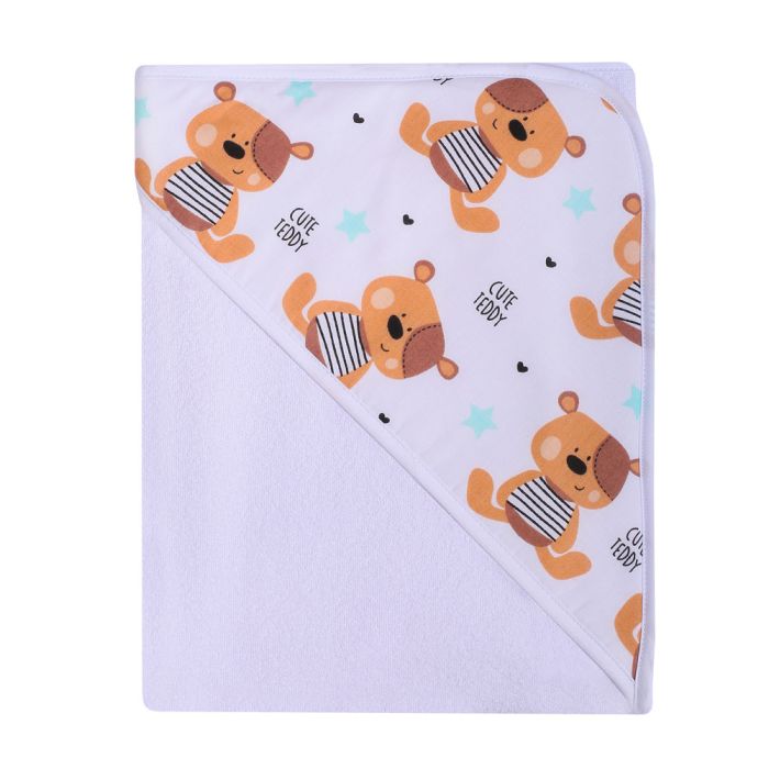 Dvielis ar kapuci "Cute teddy" 80x80 cm "frotte" 