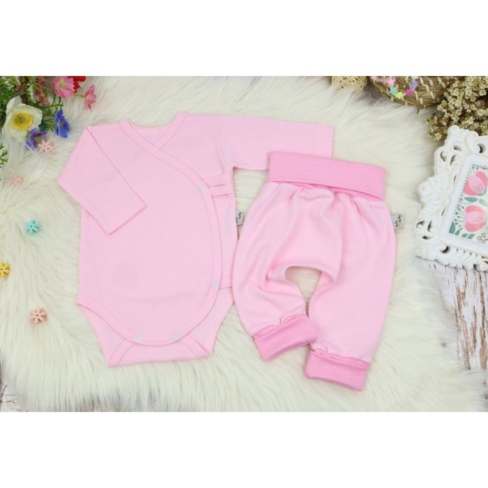 Bērnu komplektiņš no 2 daļam "Blank baggi baby pink" 