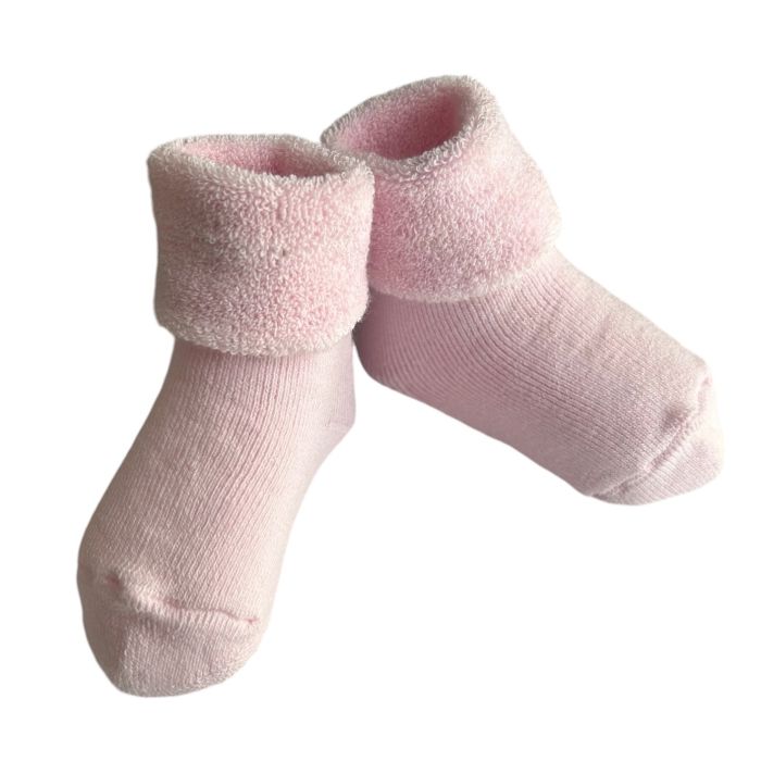 Kokvilnas zeķītes mazuļiem Pink