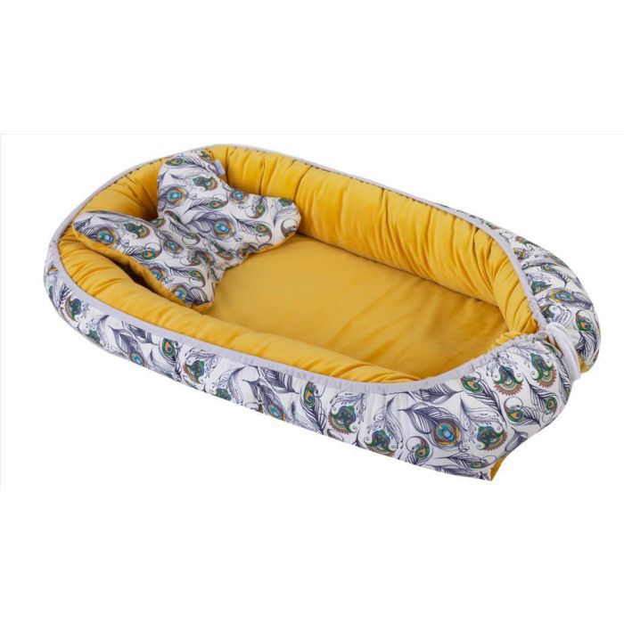  Ligzdiņa - kokons jaundzimušajiem "Mustard" 