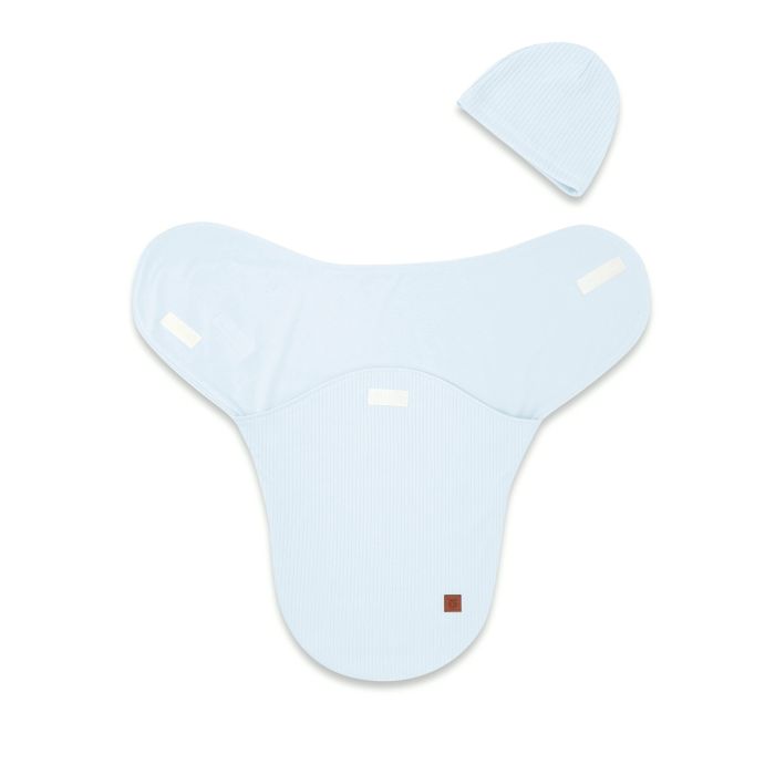 Autiņš - kokons jaundzimušajam Leo interlock soft BABY BLUE