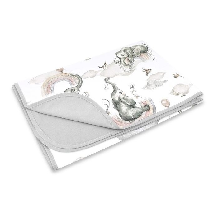 Kokvilnas bērnu sega "Elephants" 100x75cm 