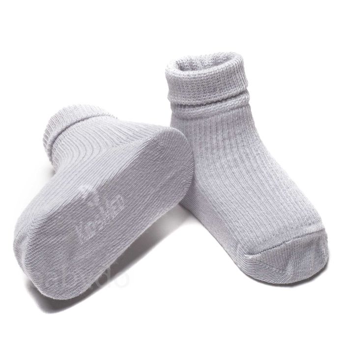 Kokvilnas zeķītes mazuļiem KIDS Med Pressure free pelēks