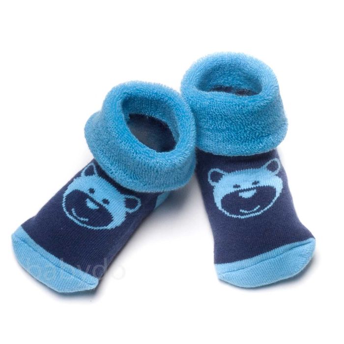 Kokvilnas zeķītes mazuļiem Bear Blue