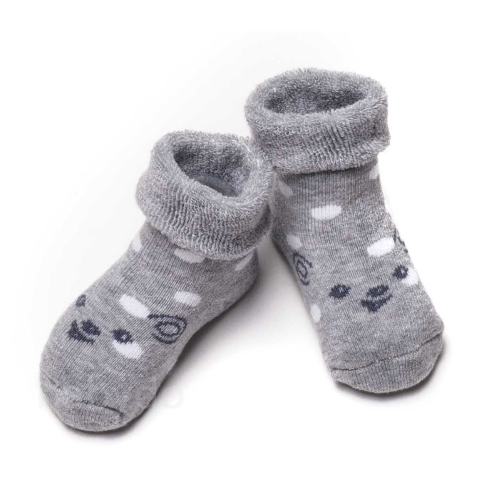 Kokvilnas zeķītes mazuļiem Mouse grey