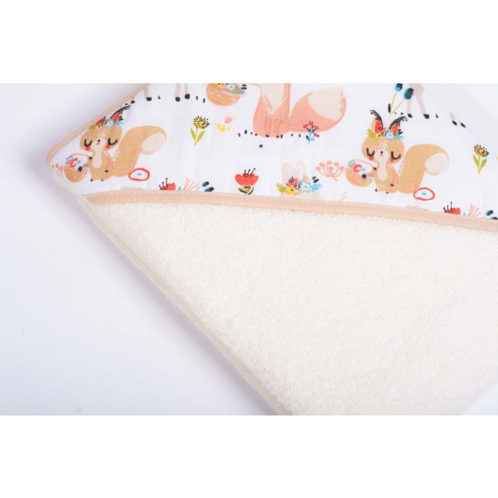 Dvielis ar kapuci "Best friends" 100x100 cm "frotte"