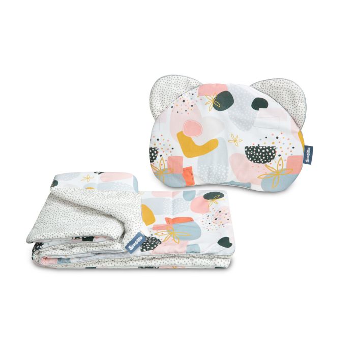 Komplekts "Deer" pleds 56x76 cm un spilvens 30x35 cm "Art by dots" 