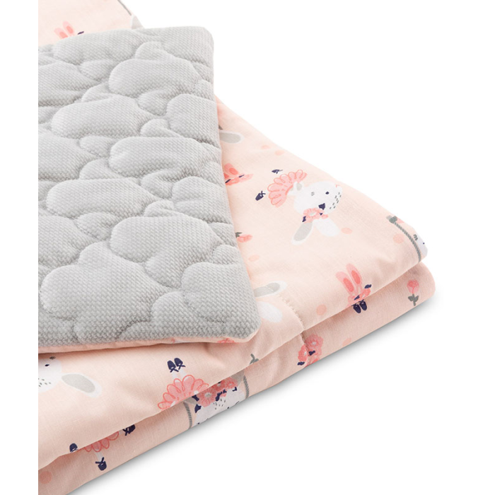 Komplekts "Velvet Bunny" pleds 100x75cm un spilvens 30x35 cm