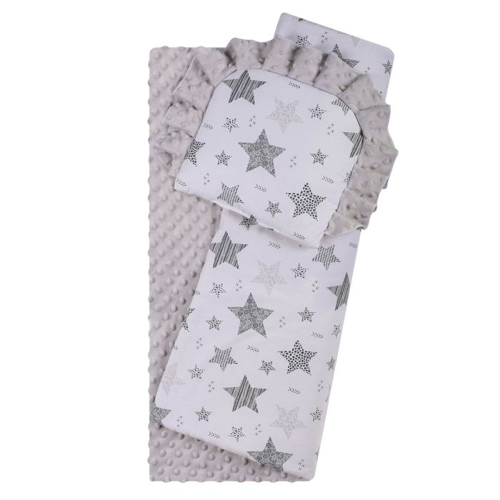 Komplekts ratiņiem spilvens un sega "Galaxy"