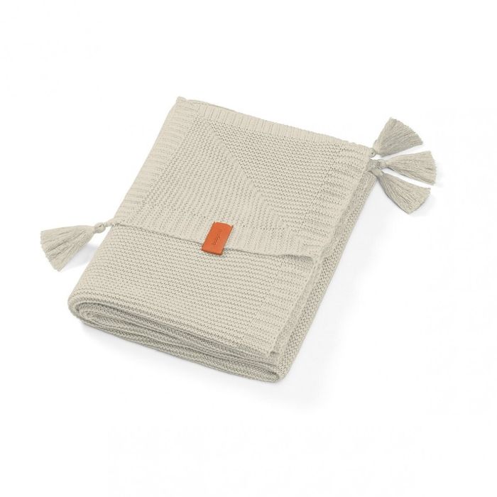 Adīts bambusa sega ar bārkstīm 85x85 cm pelēks