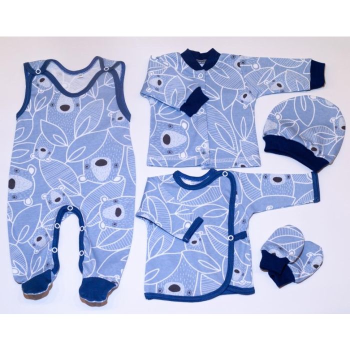 Bērnu komplektiņš no 5 daļam "Grizzly" zils