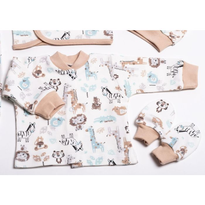 Bērnu komplektiņš no 5 daļam "Jungle beige" 