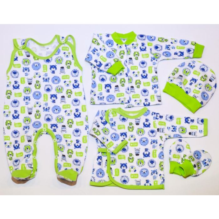 Bērnu komplektiņš no 5 daļam "Lion" zaļš