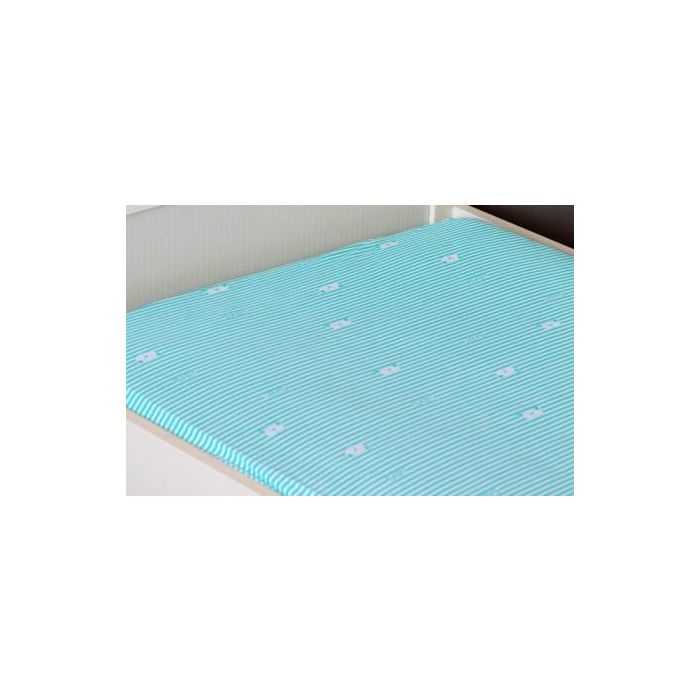 Bērnu palags ar gumiju "Baby Bears" zaļš 120x60 BABYDO™