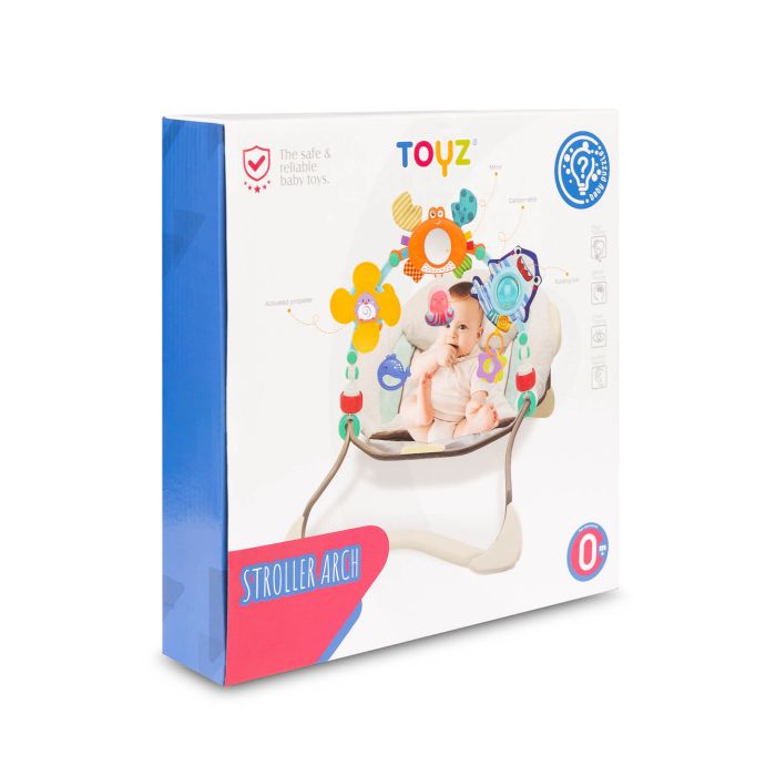 Rotaļlietu loks ratiņiem/krēsiņam "FLOWERS"