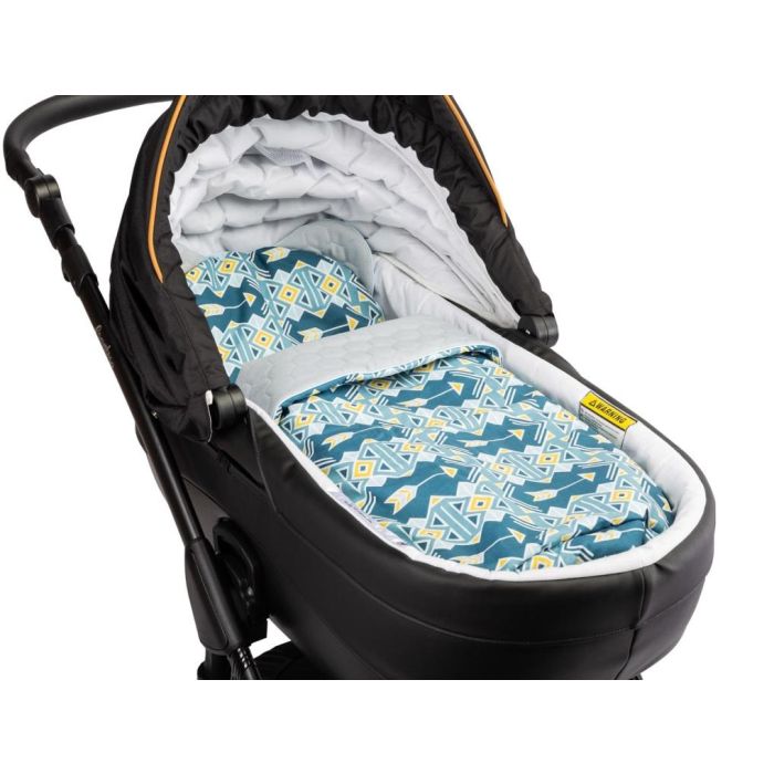 Komplekts "Ornament" pleds 56x76 cm un spilvens 30x35 cm pelēks