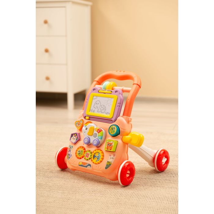 Stumjamais Interaktīvais staigulis "ZOO PINK"