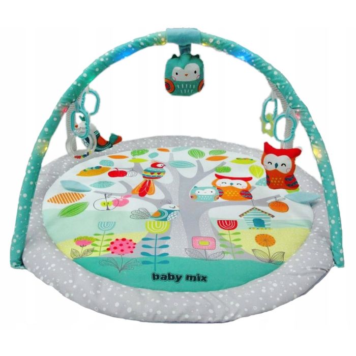 Lavinamasis kilimėlis kūdikiui "Owls" su LED šviesomis