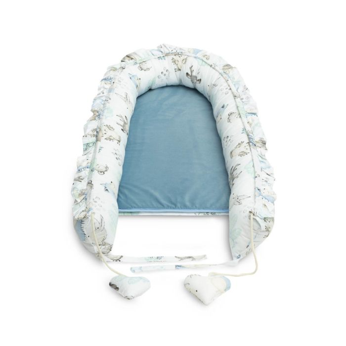  Ligzdiņa - kokons jaundzimušajiem  "Ulf" 80x45 cm