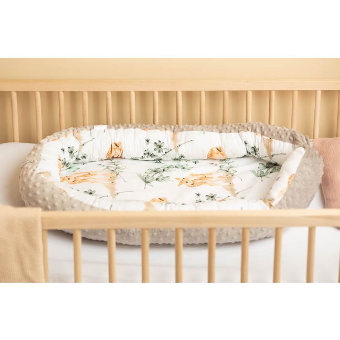 Ligzdiņa - kokons jaundzimušajiem "Gazel" 80x45 cm