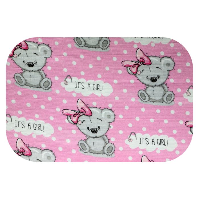 Marles autiņi ar zīmējumu 70x80cm "It's a girl"