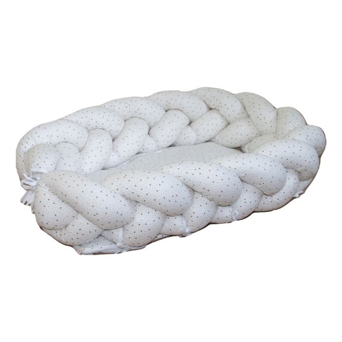 2 in 1 Mazuļa kokons ligzdiņa (+Bērnu Gultas Apmales) -  "Cappuccino" 