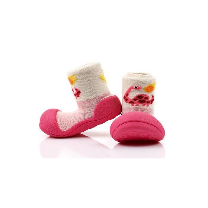 Mazuļu pirmās kurpes Attipas "Dino fuchsia" 