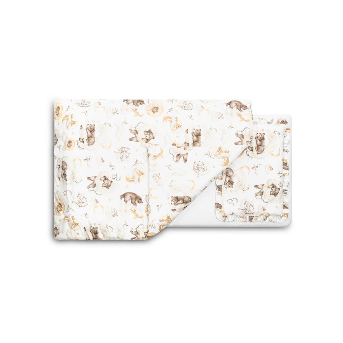 Gultas veļa bērniem 135x100 "Cosy clouds" ar krokām