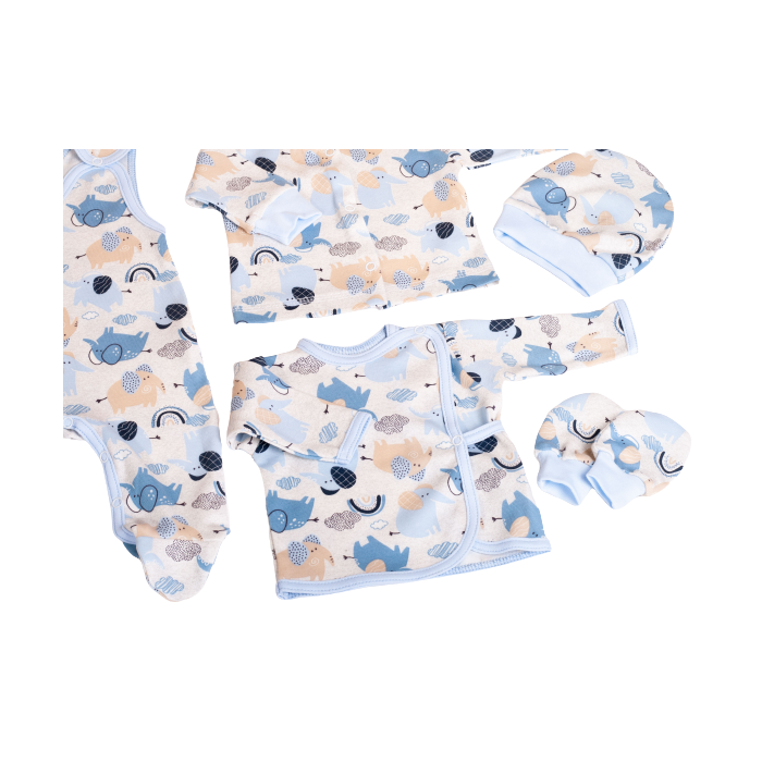 Bērnu komplektiņš no 5 daļam "Jumbo" zils